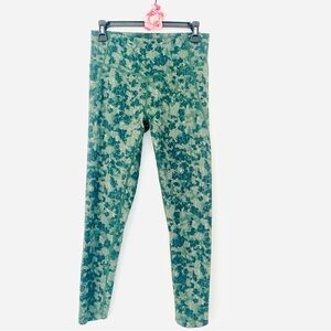 💕Zella Green Camo High-Waist Sports Leggings SZ M